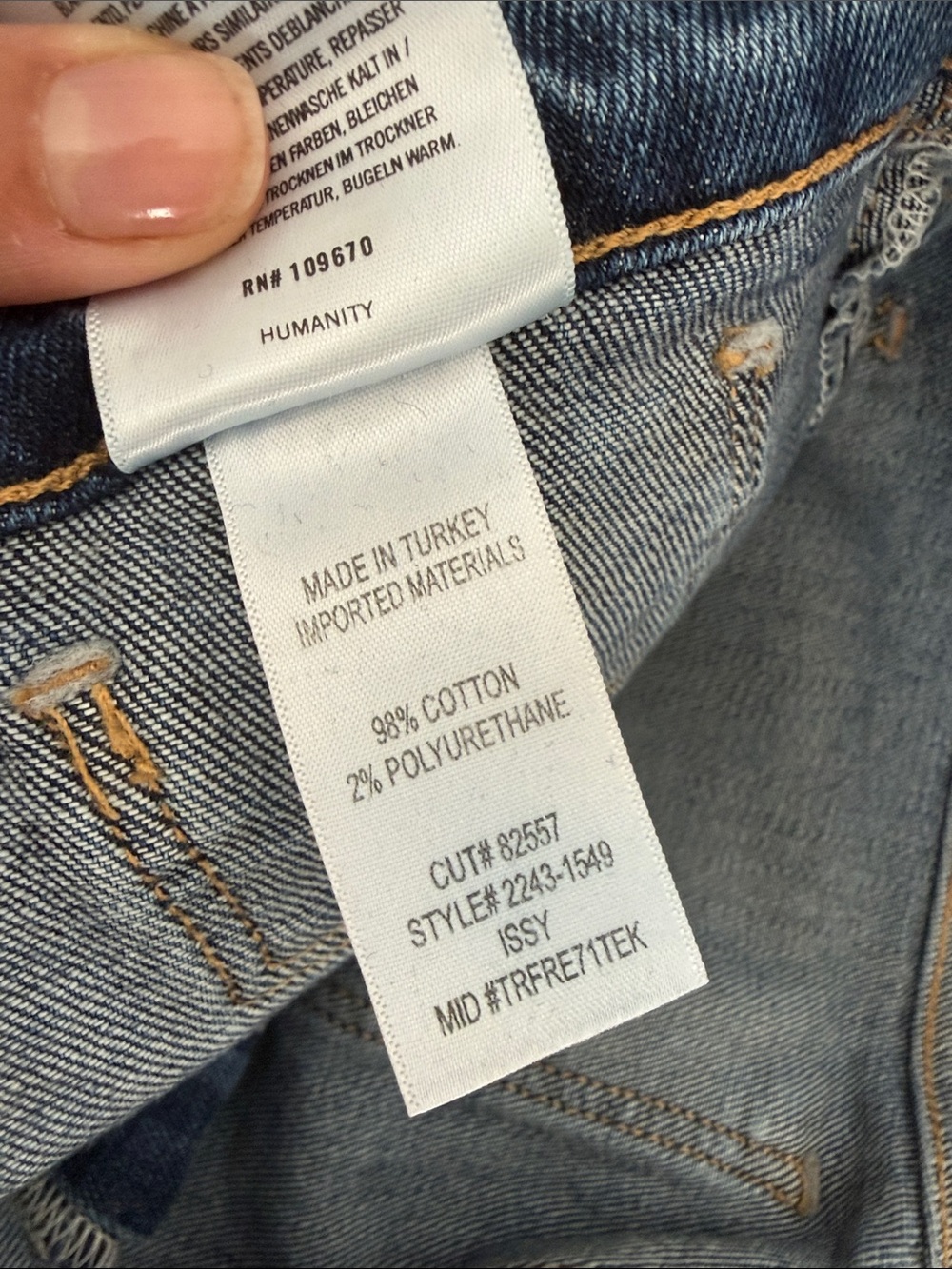 Citizens Of Humanity Issy Wide Leg Jeans in Deep Blue Wash Denim - Picture 8 of 9